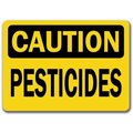 Signmission Caution Sign-Pesticides-10in x 14in OSHA Safety Sign, 10" L, 14" H, CS-Pesticides CS-Pesticides